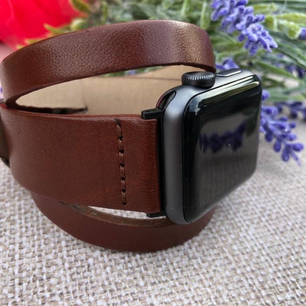 Double Tour Watch Band,Genuine Leather Watch Band